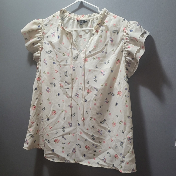 George white w/floral pattern top Size L - Picture 2 of 6